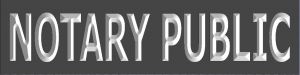 NOTARY PUBLIC sign